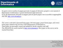 Tablet Screenshot of infocom.dico.unimi.it