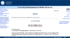 Desktop Screenshot of corsodirittolavoro.unimi.it
