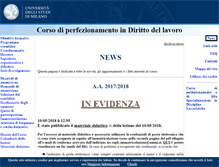 Tablet Screenshot of corsodirittolavoro.unimi.it