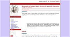 Desktop Screenshot of cardano.unimi.it
