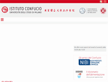 Tablet Screenshot of istitutoconfucio.unimi.it