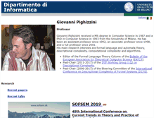 Tablet Screenshot of pighizzini.di.unimi.it