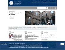 Tablet Screenshot of lingue.unimi.it