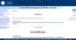 Desktop Screenshot of corsodirittosocietario.unimi.it