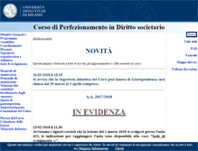 Tablet Screenshot of corsodirittosocietario.unimi.it